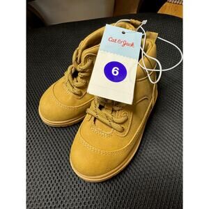 NWT Toddler Boys Cat & Jack Cognac Han Boots - Size 6
